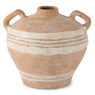 Linden Street 10.5 In Stripe Terracotta Vase