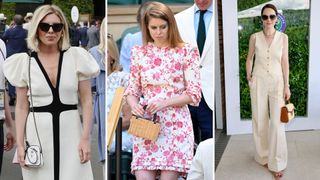 Molly King, Prince Beatrice and Michelle Dockery at Wimbledon