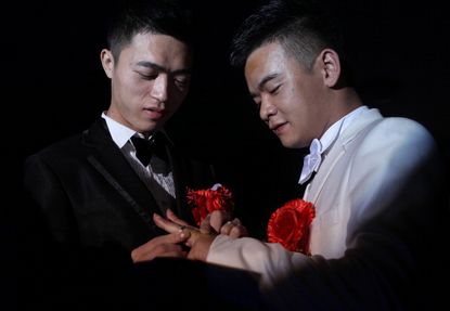 A same-sex couple in China in 2012.