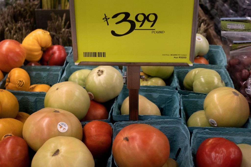 Grocery store tomatoes.