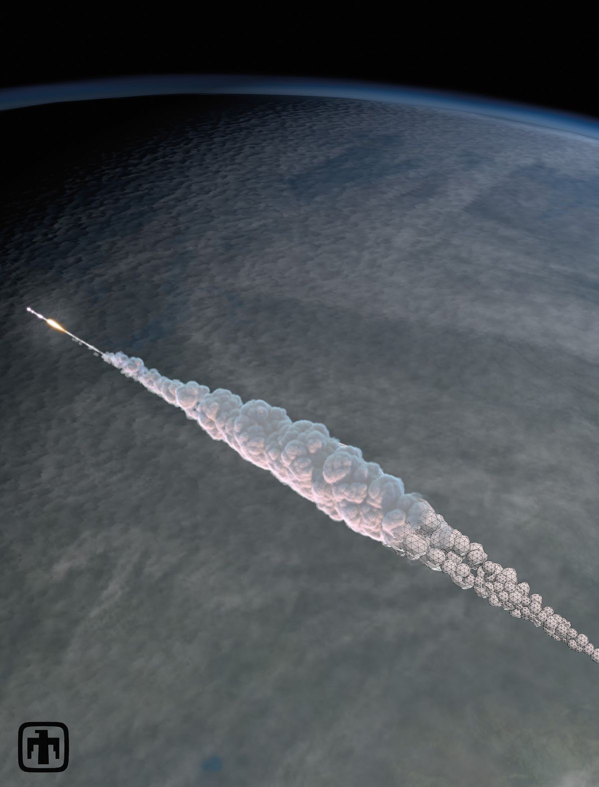 Russian Meteor Explosion: 3D Trajectory