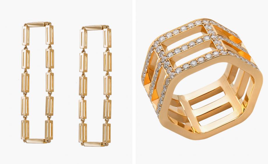 Ten chain link pieces