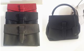 Elegant buffalo leather bags and pochettes