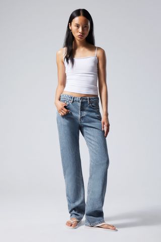 Pin Mid Straight Jeans