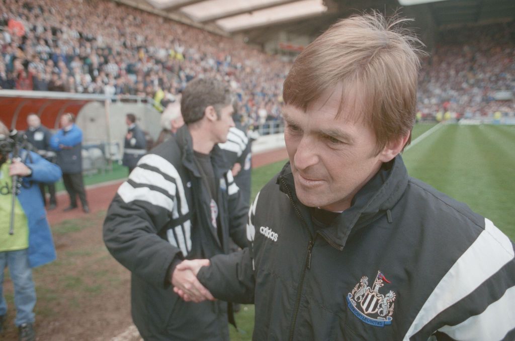 Newcastle United v Nottingham Forest, final score 5-0 to Newcastle United. Premier League. St James&#039; Park. Pictured after the match, Kenny Dalglish, Newcastle United manager, 11th May 1997. (Photo by Nigel Roddis/Simon Greener/Mirrorpix/Getty Images)