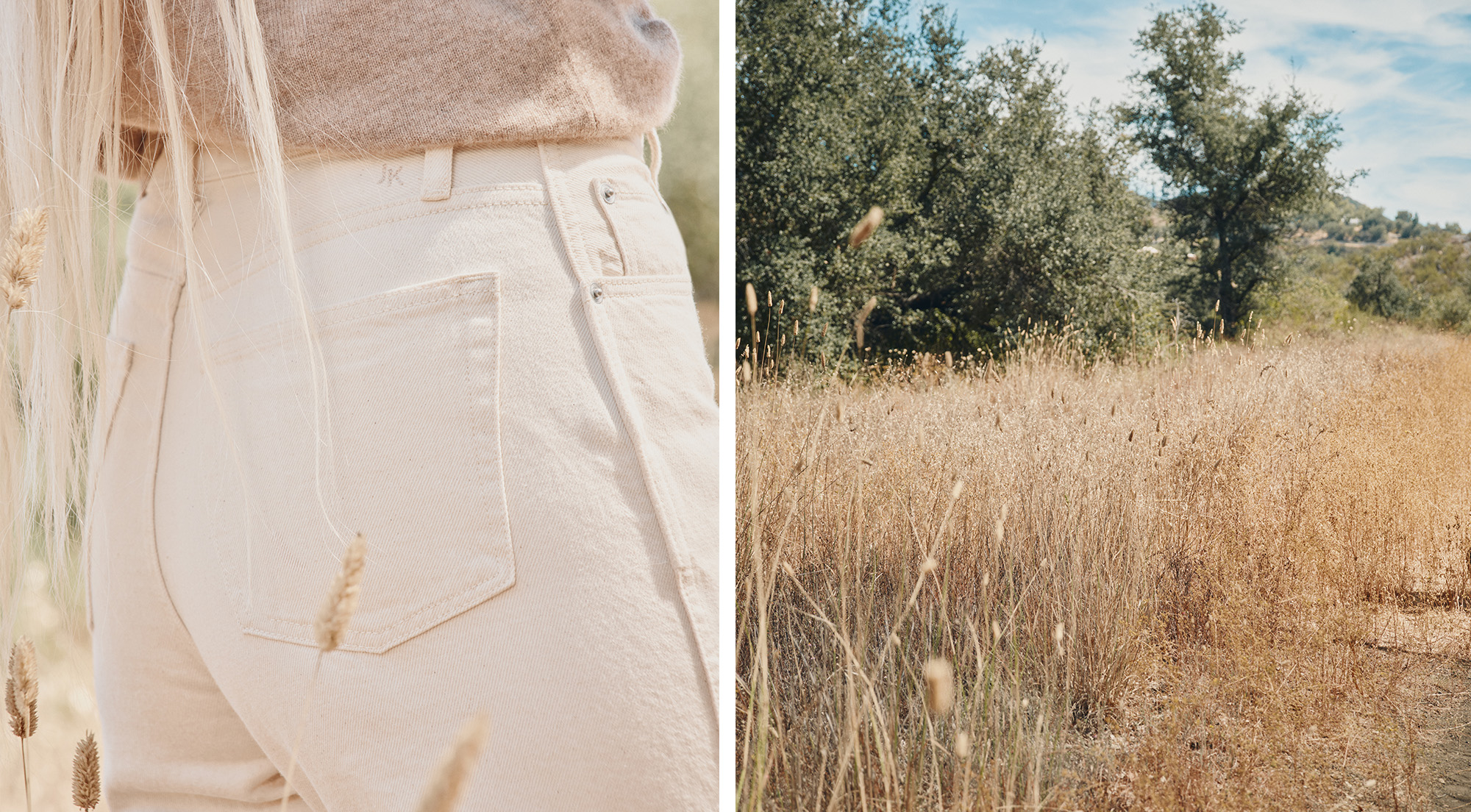 Imagery from Jenni Kayne's denim campaign.