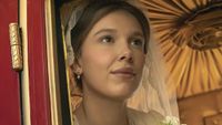 Millie Bobby Brown is shown in Enola Holmes 3.