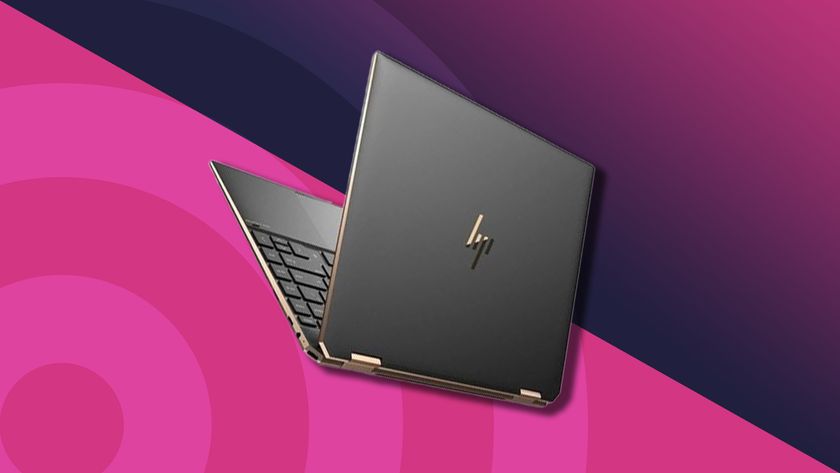 The HP Spectre x360, the best laptop for drawing and digital art, against a techradar background