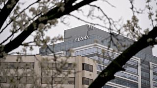The Tegna Inc. headquarters stands in McLean, Virginia, U.S., on Friday, March, 13, 2020. Comedian and TV producer Byron Allen has made a $20-a-share, all-cash offer for Tegna in a deal that values the TV station owner at $8.5 billion, including debt, according to a person familiar with the situation.