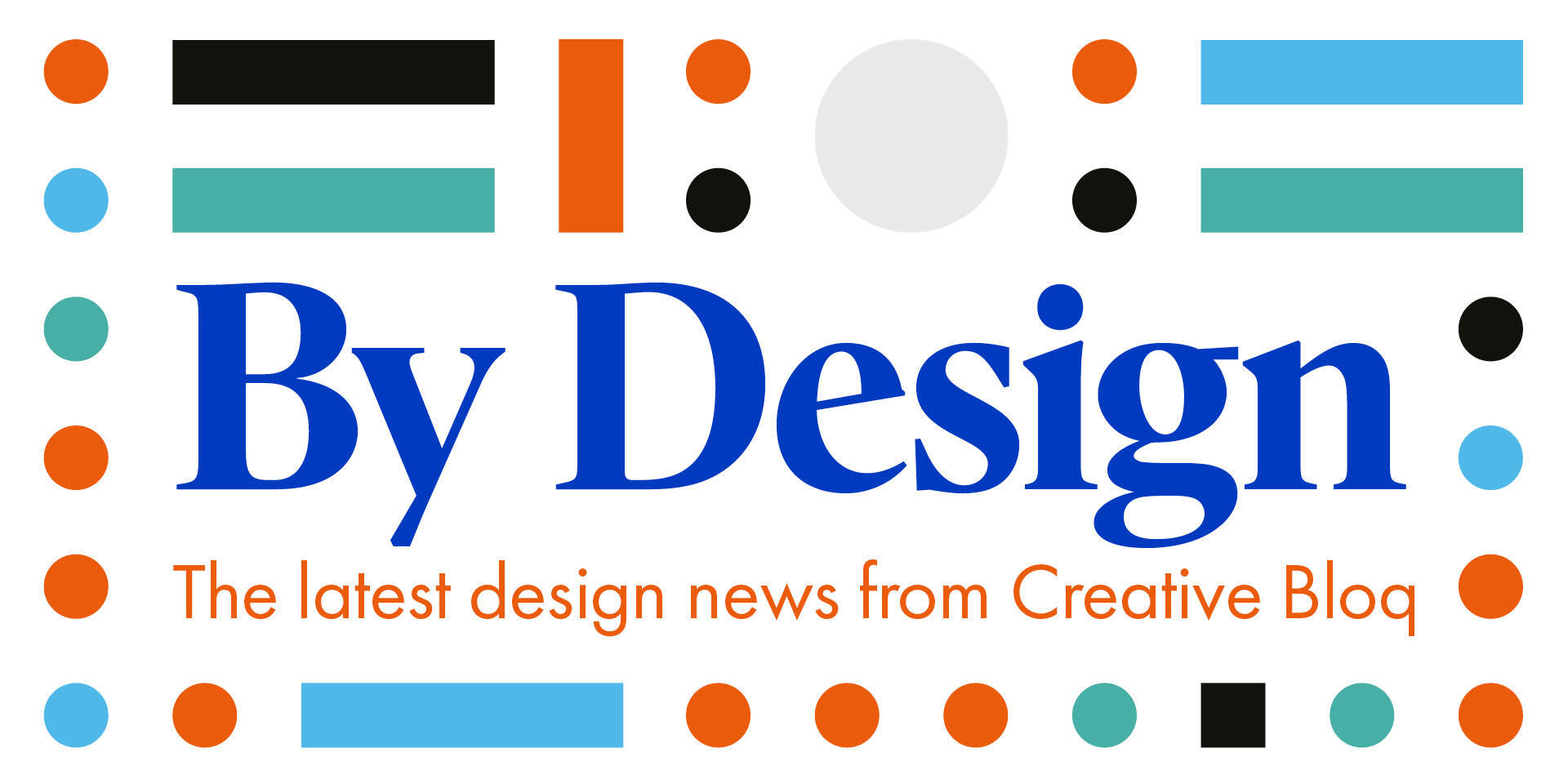 By Design - the latest design news from Creative Bloq banner with dots