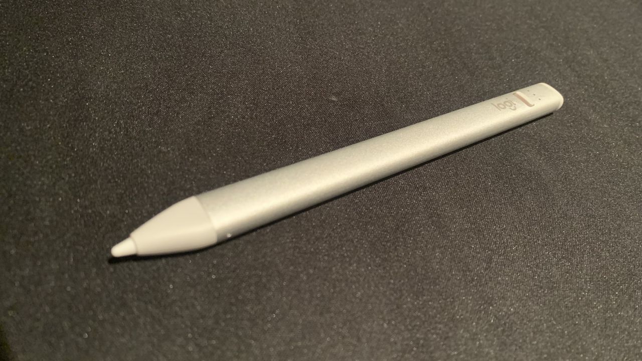 A Logitech Crayon stylus