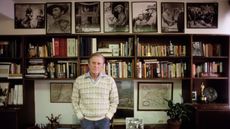 kirk douglas in his office