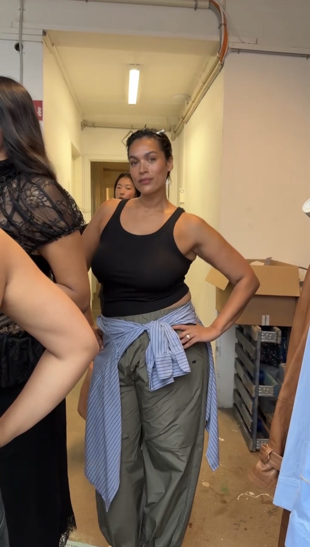 Jennifer Atilemile attending Copenhagen Fashion Week.