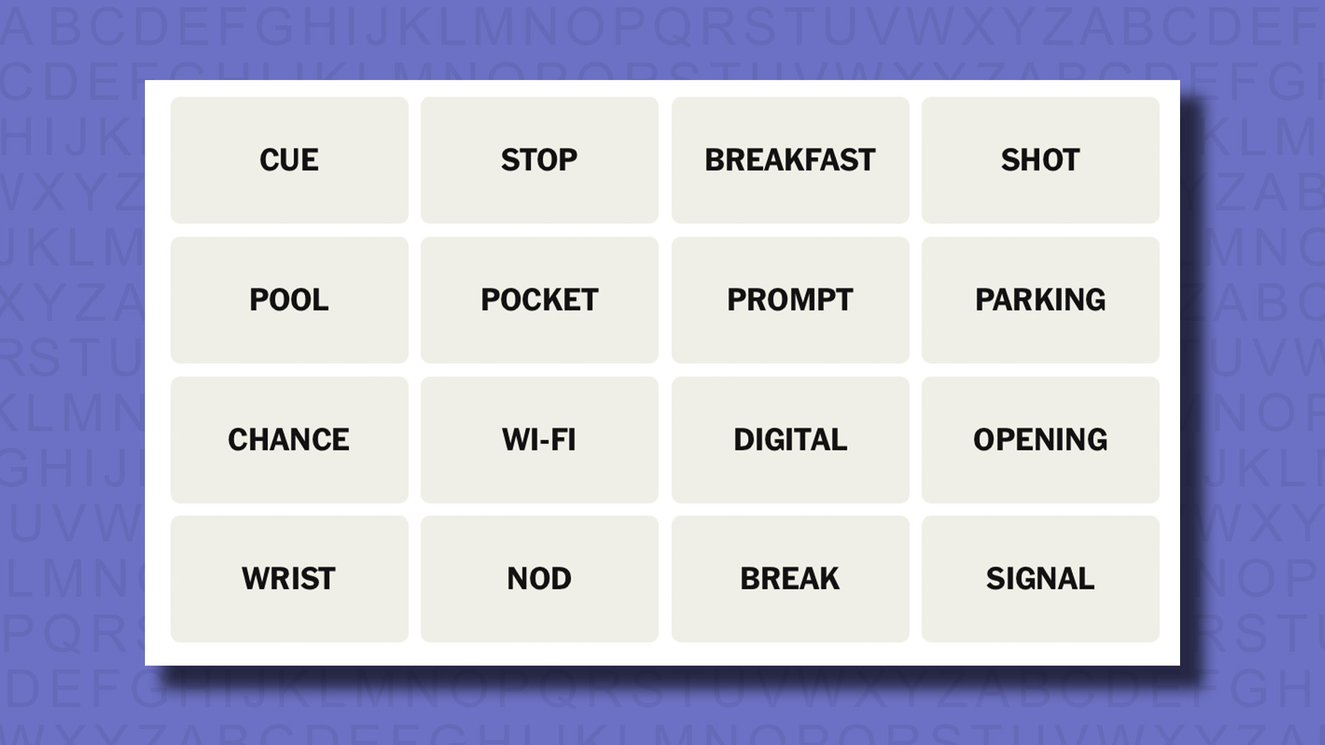 NYT Connections hints for game 799 on a purple background