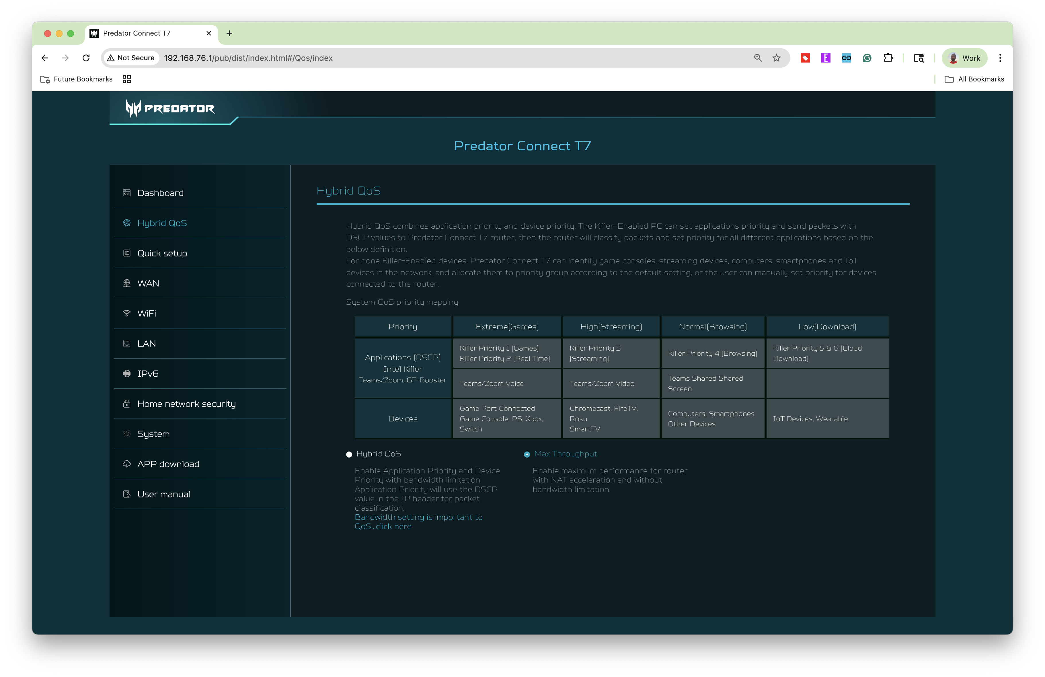 Acer Predator Connect T7