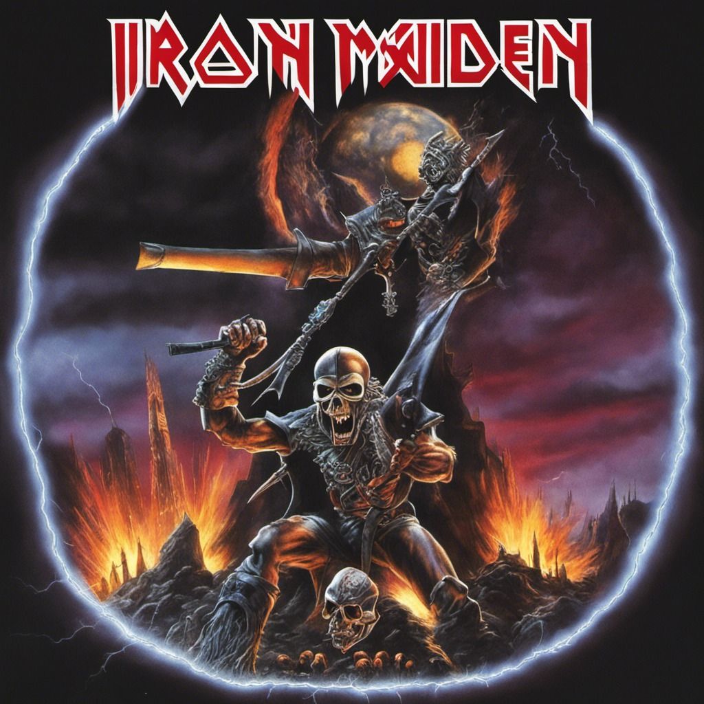 AI generated Eddie on an Iron Maiden cover