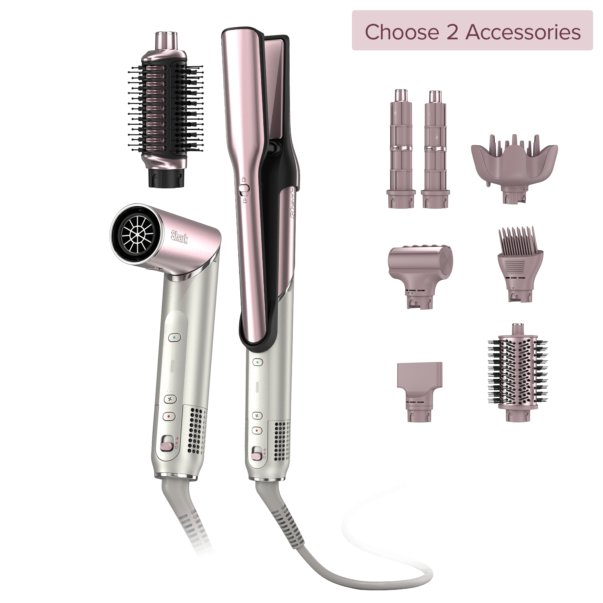 Shark Glam&amp;trade; Build Your Own Hair Styler in Pink