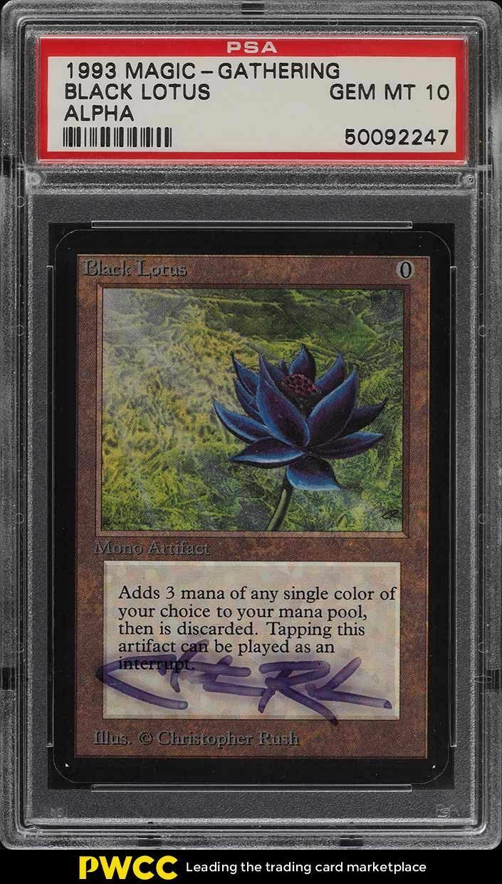 An image of the Black Lotus card from Magic: The Gathering