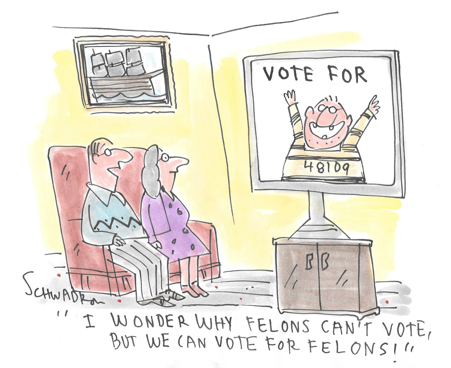 Political cartoon
