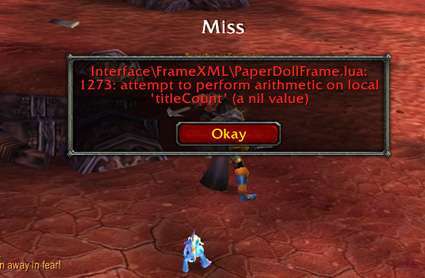 Random error messages kept popping up during our test.