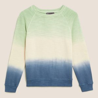 M&amp;S Pure Cotton Tie Dye Crew Neck SweatshirtSteal Holly's spring style with this M&amp;S fashion bargain for just £19.50.