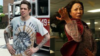 Pete Davidson in The King of Staten Island and Michelle Yeoh in Everything Everywhere All at Once 