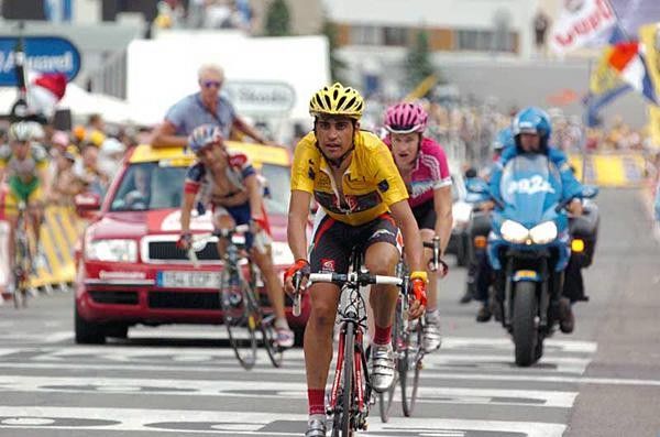 Oscar Pereiro (Caisse d'Epargne) couldn't quite hold the yellow