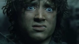Frodo after being stabbed in The Lord of the Rings: The Return of the King