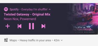 Android Oreo's notification shade is more dynamic with better music controls and smaller notifications for the minor things.