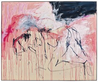 Like A Cloud of Blood (2022), a new painting by Tracey Emin