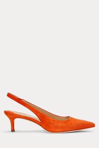 Ralph Lauren Lolah II Suede Slingback Pump