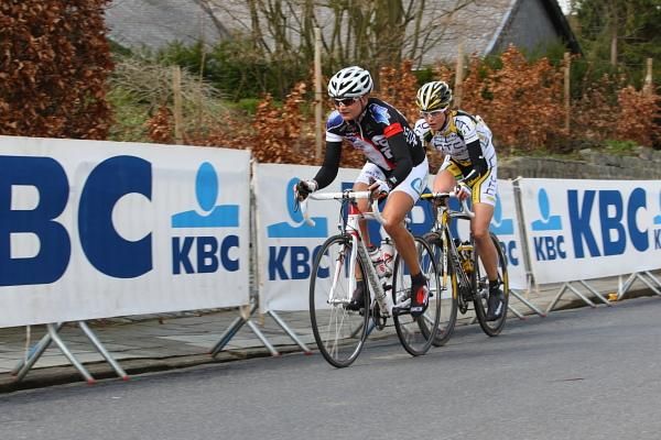 Grace Verbeke (Lotto Ladies Team) and Adrie Visser (Columbia - HTC Women) gained a maximal gap of 1 minute 30 seconds