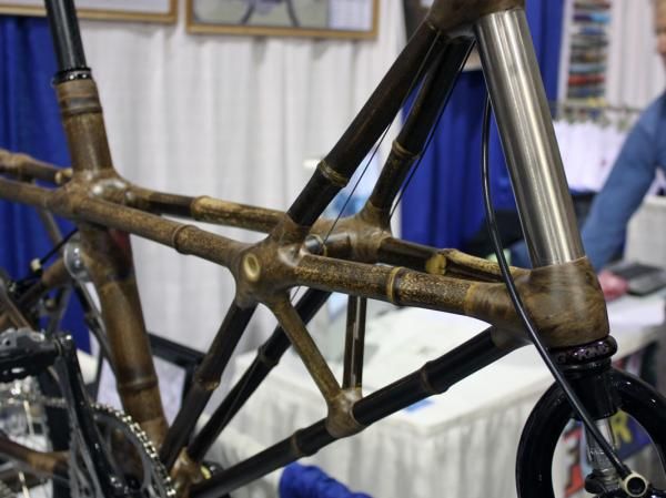 The truss frame is designed to yield maximum stiffness from relatively small-diameter tubes.