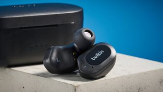 Black Belkin SoundForm Play cheap wireless earbuds