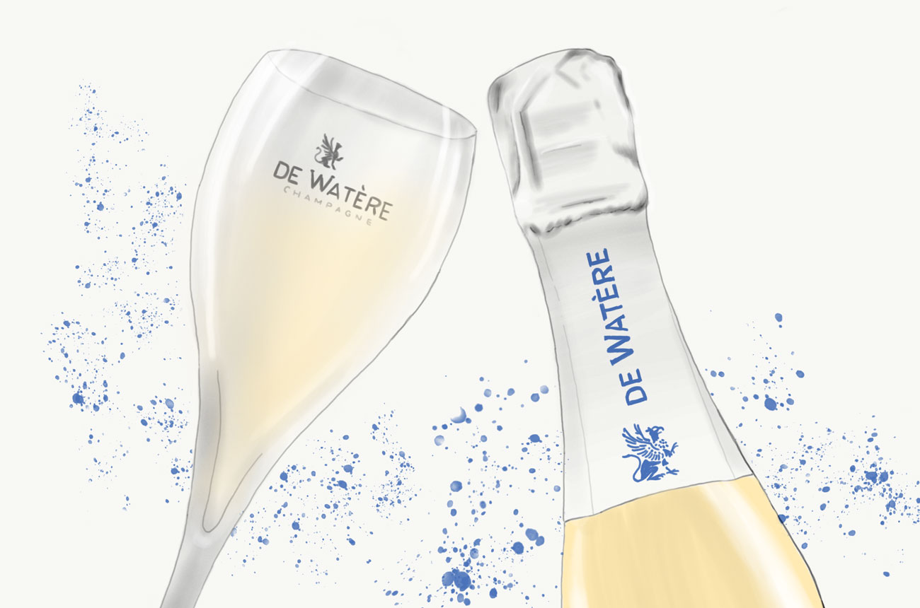 Champagne de Watere branded