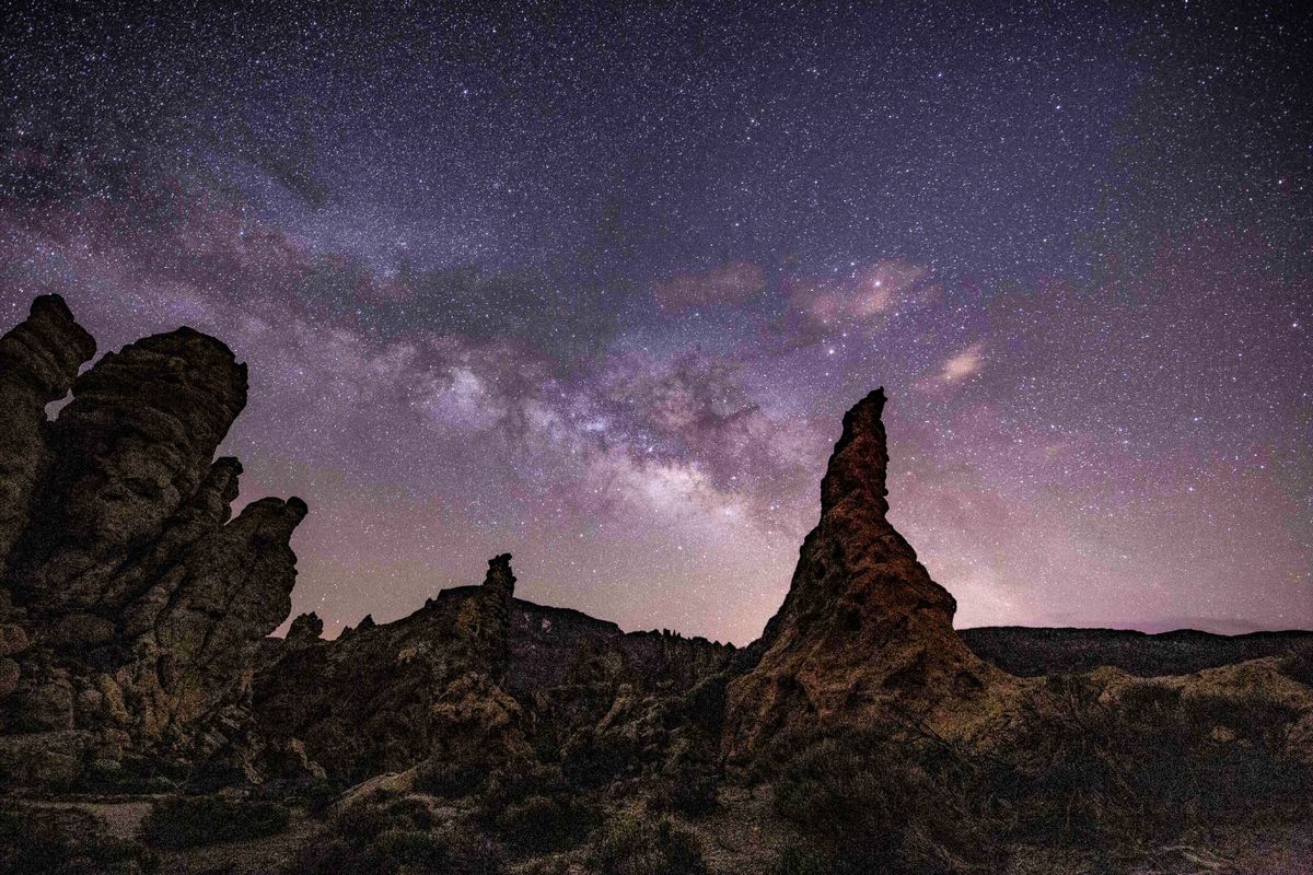 Milky Way over the desert