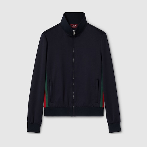 Technical Jersey Zip Jacket With Web
