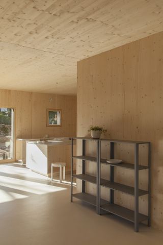 Inside a sustainable prefab wooden house by Atelier ordinaire