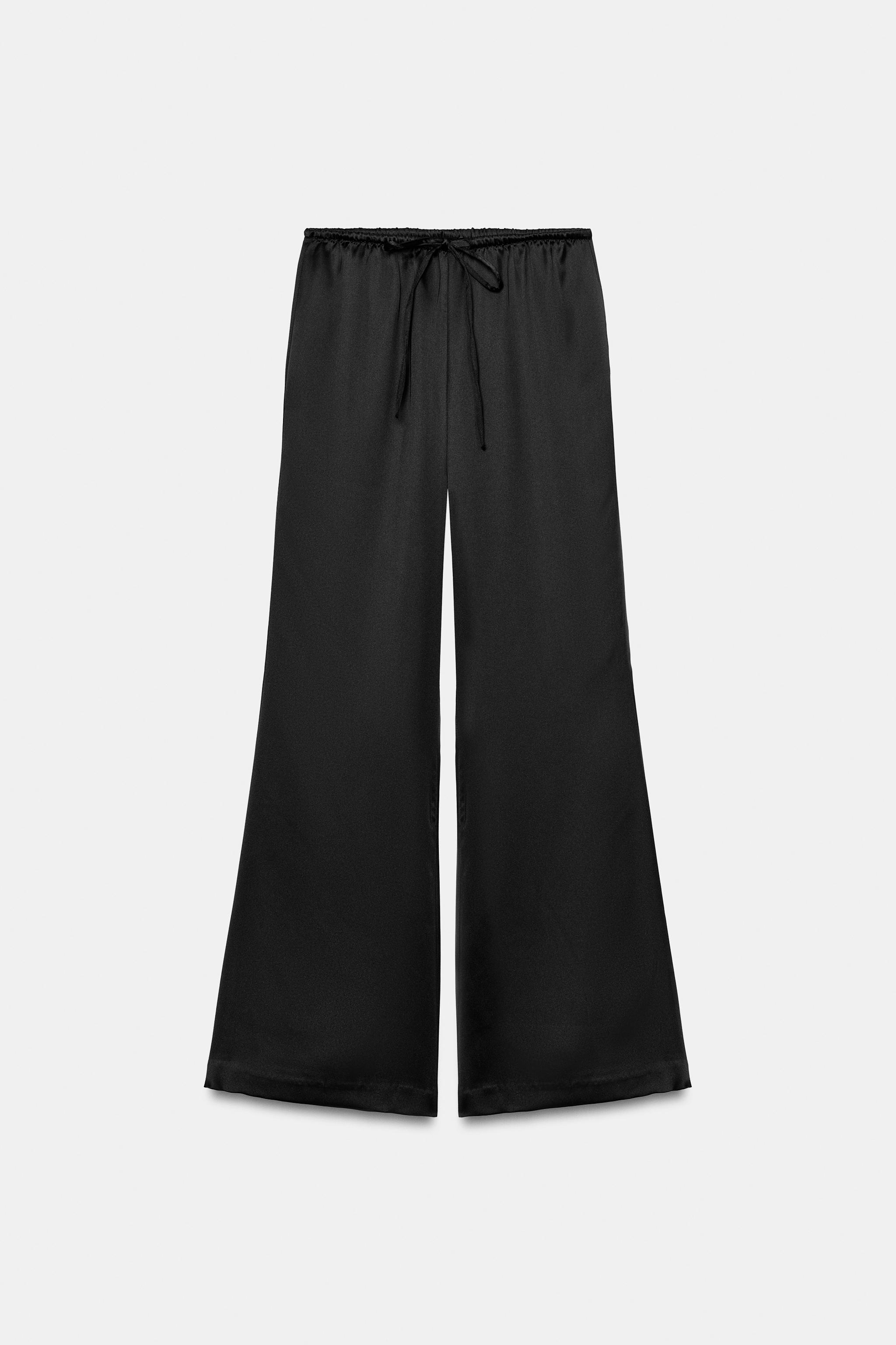 Drawstring Satin Pants