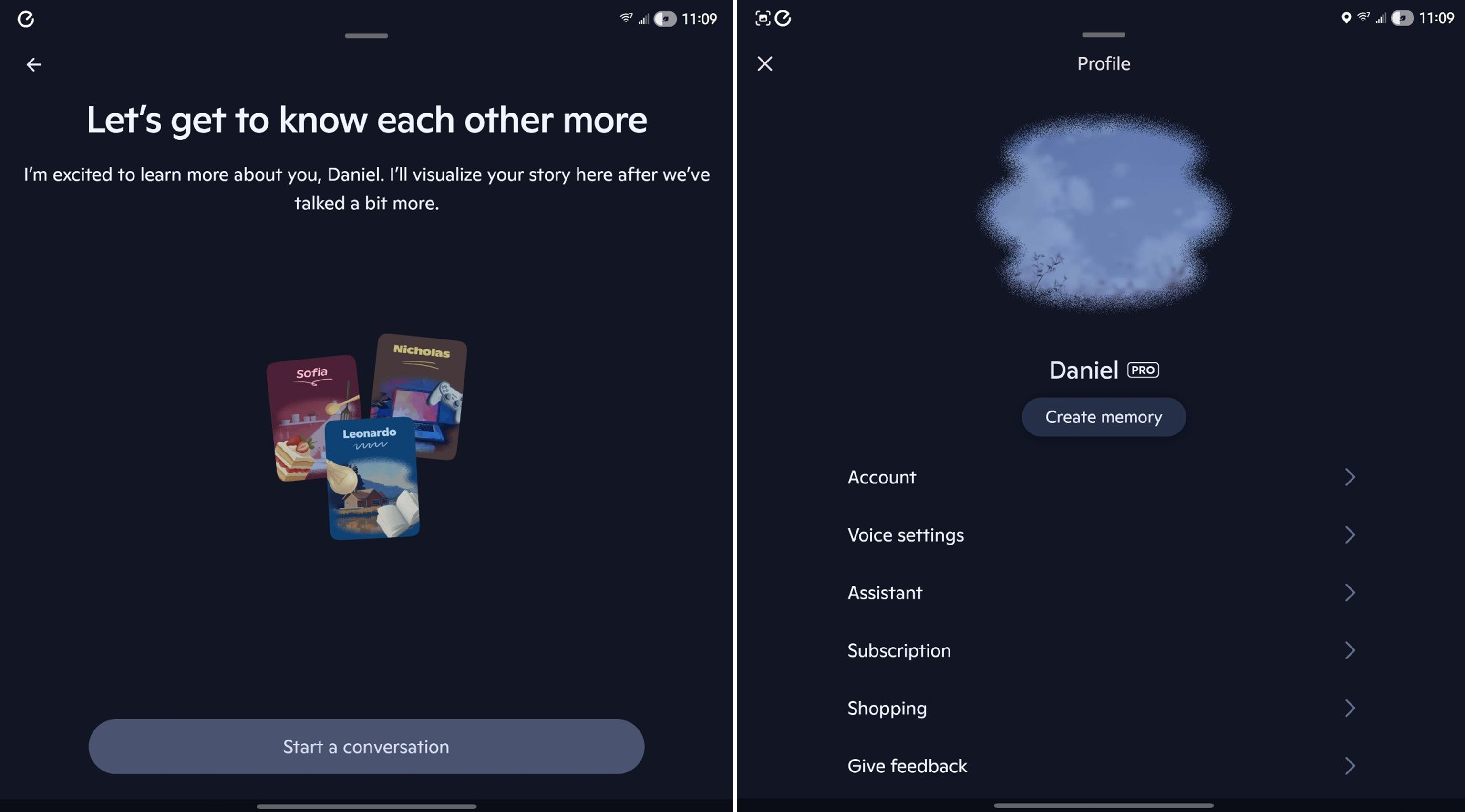 Screenshots of Microsoft's Copilot app for Windows 11 display new features and UI changes.