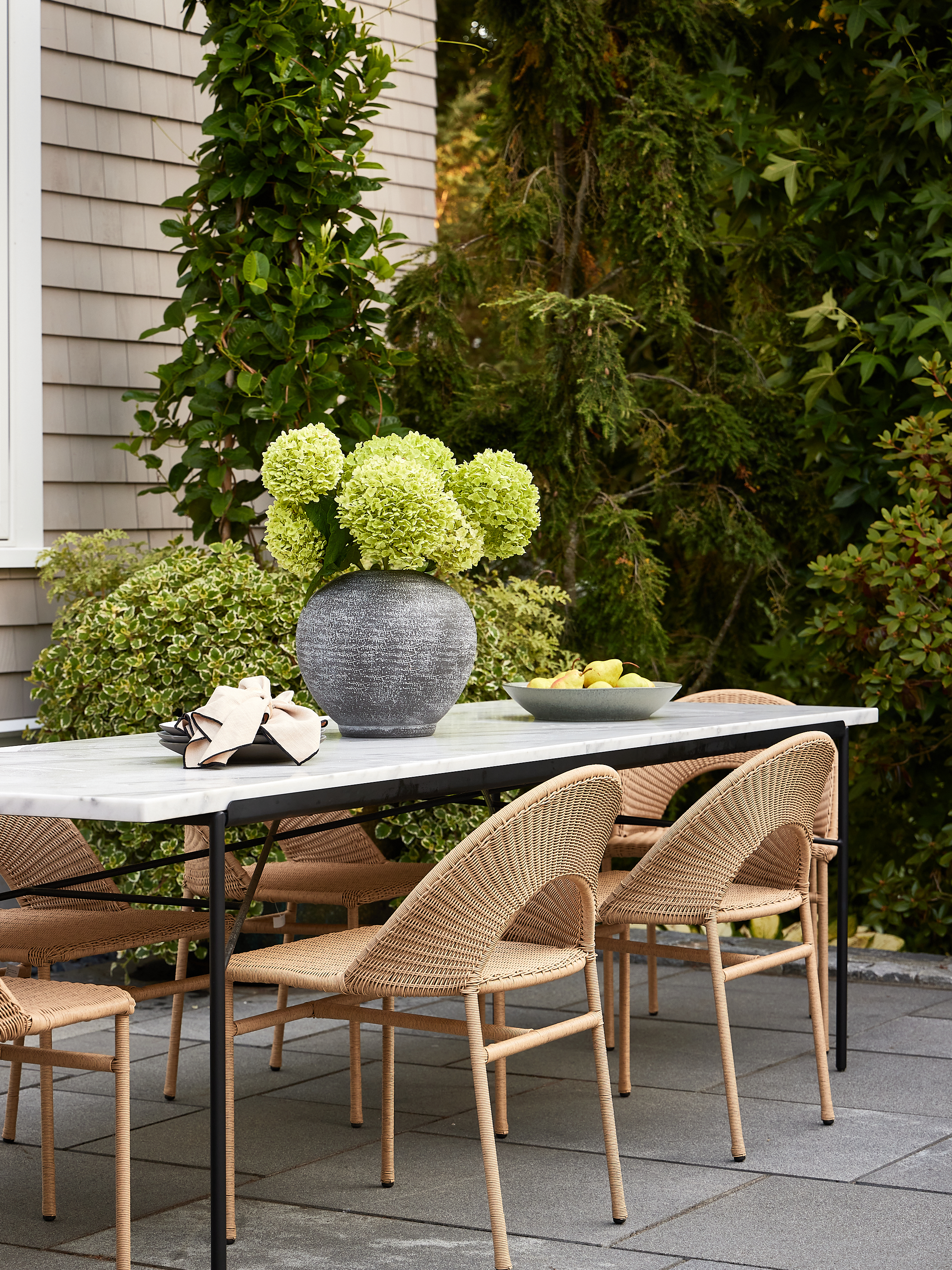 modern outdoor seating area