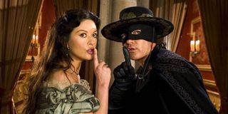 Catherine Zeta-Jones and Antonio Banderas in The Mask of Zorro