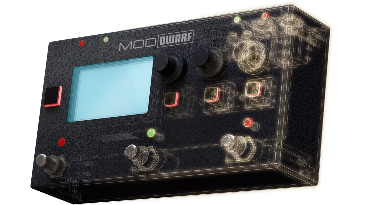 The MOD Dwarf puts effect and instrument plugins in a stage