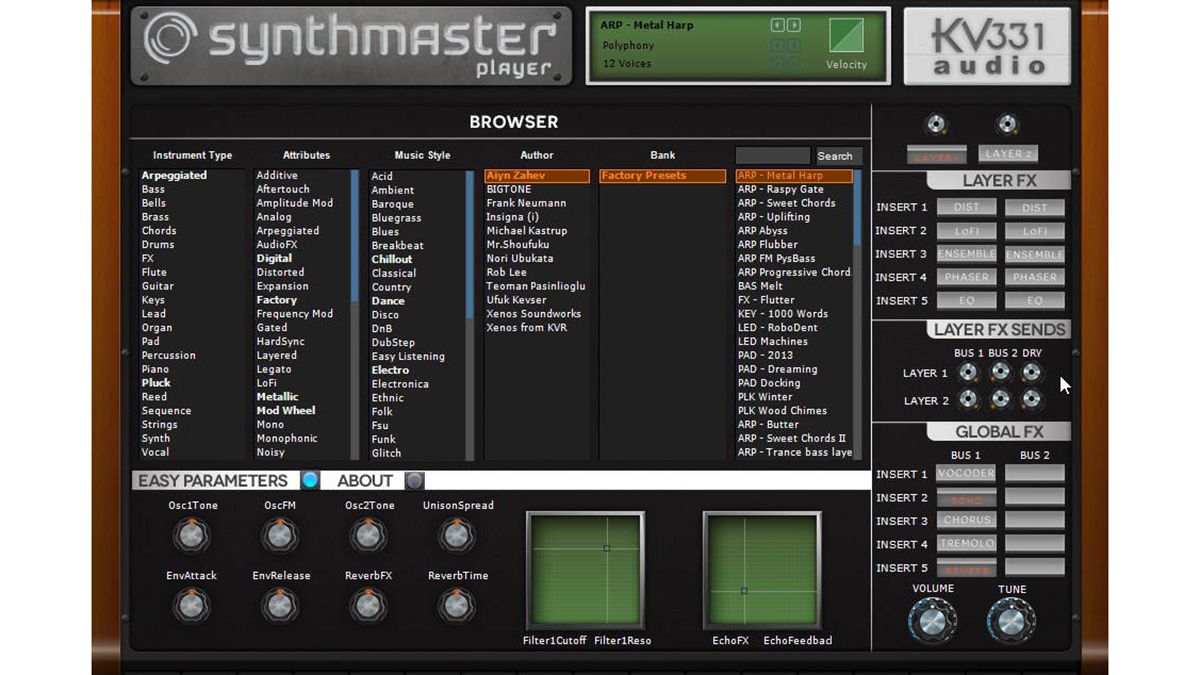 KV331 Audio SynthMaster Player