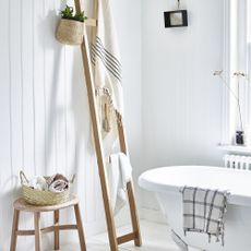 White bathroom with ikea hacks