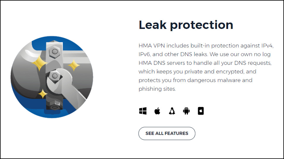 HideMyAss! Leak Protection