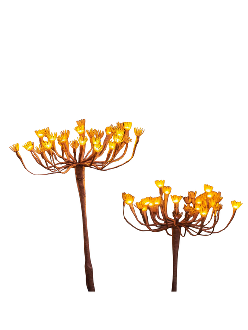 Solar Outdoor Lit Blossom Lawn Stake