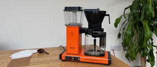 Moccamaster during testing in the kitchen