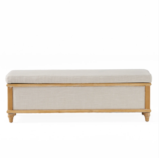Mixed material storage bench.