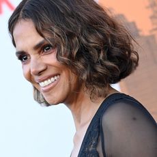 Halle Berry wearing a lace black two-piece ensemble at 'The Union' Los Angeles premiere August 2024